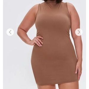 NWT Mocha Sleeveless Bodycon Dress Size 2X